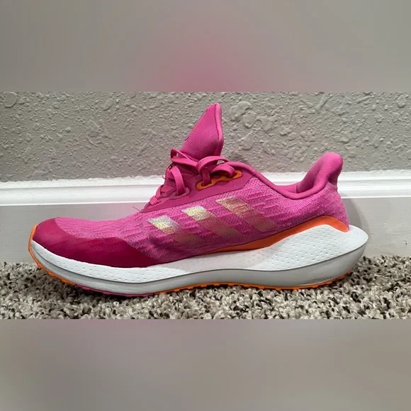 Adidas Pink and Orange Athletic Sneakers - Picture 5 of 9